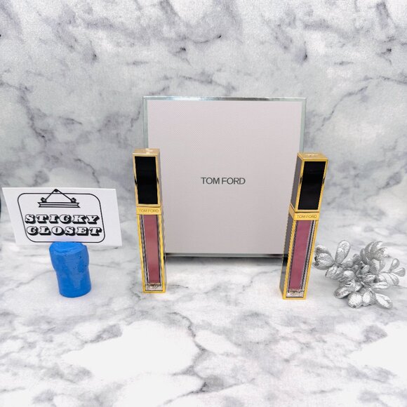 Tom Ford Other - Tom Ford Gloss Luxe Moisturizing Lip Set-Inhibition & Sunrise Pink-2pc-BOXED-NEW